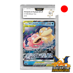 POKEMON CARD JAPANESE SLOWPOKE & PSYDUCK GX 011/094 PCA 9.5 SM11 MIRACLE TWINS - Image 1