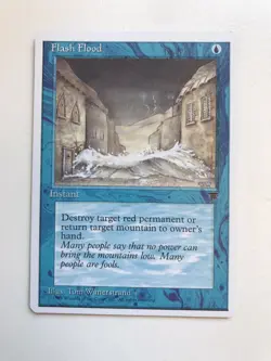 Flash Flood MTG Magic the Gathering Card NM Near Mint Chronicles - Image 1