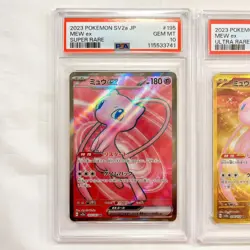 Pokemon Card Mew ex SR UR SSR PSA10 GEM MINT Complete 3 Card Set Japan Rare NM - Image 3
