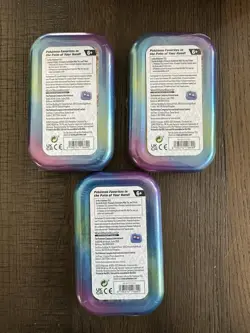 Pokemon TCG Prismatic Evolutions Mini Tins x3 New Sealed Espeon Vaporeon Jolteon - Image 2