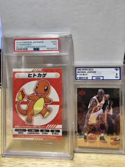 2018 Pokemon Japanese My 151 Campaign Stickers Charmander #004 PSA 7 - Image 3