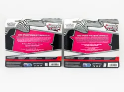 LOT OF 2x Pokemon TCG SV10.5 White Flare 3Pack Tech Sticker Collection - Image 2