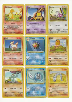 Pokemon Lote 9 BASE SET 1999 Espanol Played Lot Spanish POKEMON cards x9 Lot B * - Image 1