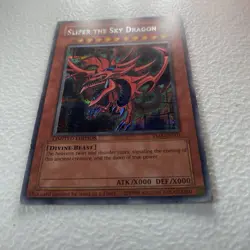 Yugioh Slifer the Sky Dragon YMA-EN001 Parallel Secret Rare LP - Image 4
