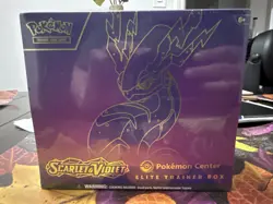 NEW Pokemon Scarlet and Violet Miraidon Pokemon Center Elite Trainer Box SEALED - Image 1