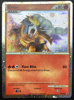 Entei HGSS20 Black Star Promo MP Pokemon 2010 - Image 1