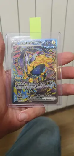 Pokemon Prismatic Evolutions Iron Hands EX 154/131 SIR NM English - Image 1
