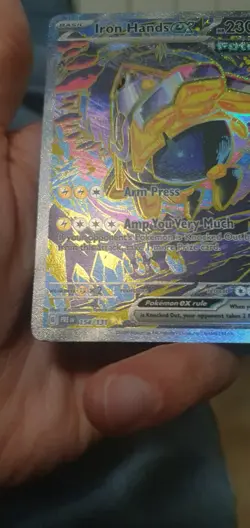 Pokemon Prismatic Evolutions Iron Hands EX 154/131 SIR NM English - Image 3
