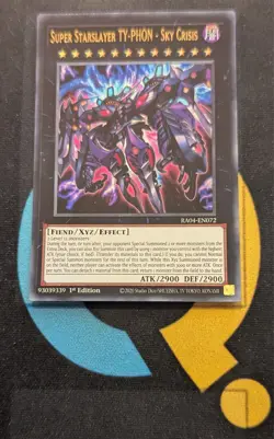 RA04-EN072 Super Starslayer TY-PHON - Sky Crisis Ultra Rare 1st Ed YuGiOh - Image 1