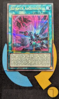 RA04-EN098 Seventh Ascension Quarter Century Secret Rare YuGiOh - Image 1