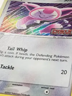 REVERSE HOLO Skitty/108 PL STAMPED EX Power Keepers Pokemon Card Tomokazu Komiya - Image 2