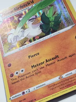 HOLO Galarian Sirfetch'd 095/192 VLP - Rebel Clash Pokemon Card - You Iribi Art - Image 2