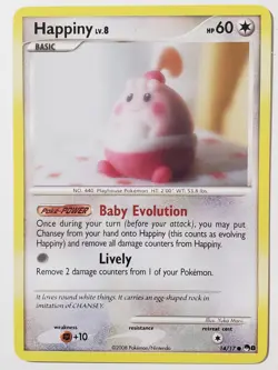 PROMO Happiny 14/17 DMG - Yuka Morii Clay Art - POP Series 8 Pokemon Card - Image 1