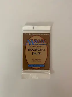 Magic the Gathering Revised Edition 1994 Sealed Booster Pack - Rare MTG - Image 1