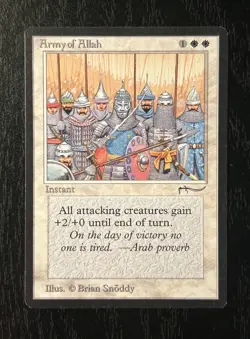 ARMY OF ALLAH MAGIC THE GATHERING MTG: ARABIAN NIGHTS 1993 NM-MT++ - Image 1