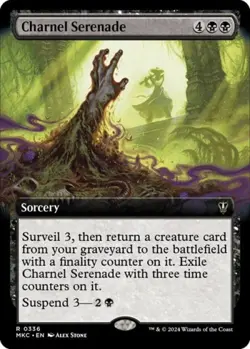 Charnel Serenade (Extended Art) - Near Mint MTG - Image 1