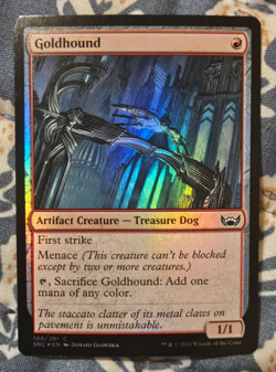 Goldhound FOIL Streets of New Capenna Magic MTG - Image 1