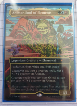 MTG Extended Art Foil - Animar, Soul of Elements - Secret Lair [Good Condition] - Image 1