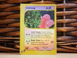 Pokemon LICKITUNG 90/147 | REVERSE HOLO | LP Light Play | Aquapolis | 2003 - Image 1