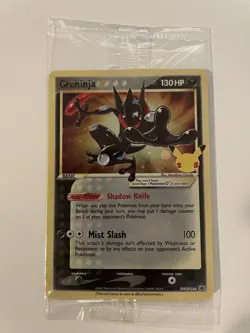Pokemon Greninja Black Star Promo SWSH144 Celebrations Sword&Shield Holo SEALED - Image 1