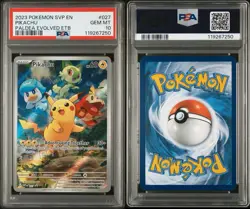 PSA 10 - Pikachu SVP 027 Black Star Promo Pokemon TCG Paldea Evolved - Image 3