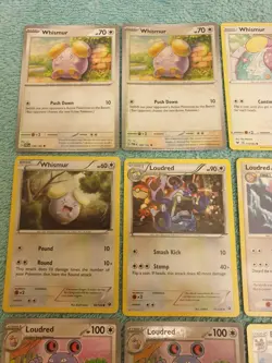WHISMUR, LOUDRED, & EXPLOUD BUNDLE OF POKEMON CARDS - Image 2