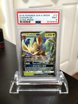 Pokemon PSA 9 Leafeon GX 13/156 Ultra Rare Sun & Moon Ultra Prism - Image 1