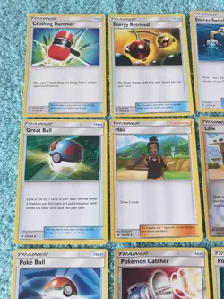 SUN & MOON BASE TRAINER CARDS BUNDLE OF POKEMON CARDS - Image 2