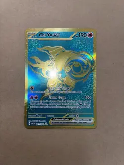 Chi-Yu ex 241/091 GOLD Hyper Rare SV Paldean Fates Pokemon Card Near Mint - Image 2