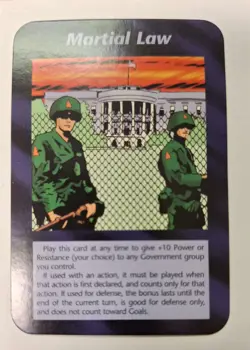 Martial Law card Unlimited INWO Illuminati New World Order Game - Image 1
