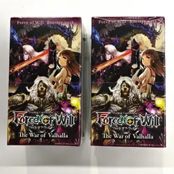 Force of Will Trading Card Game The War of Valhalla Sealed English 2 Booster Box - Image 1