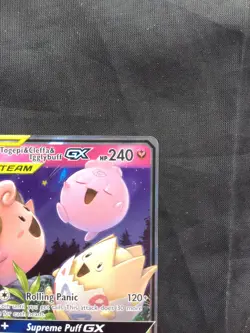 Pokemon Cards: Cosmic Eclipse Rare Holo: Togepi & Cleffa & Igglybuff GX 143/236 - Image 3