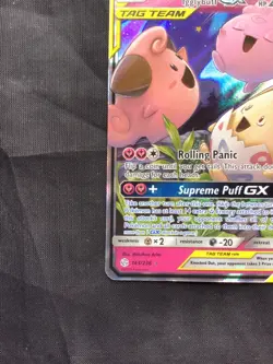 Pokemon Cards: Cosmic Eclipse Rare Holo: Togepi & Cleffa & Igglybuff GX 143/236 - Image 5
