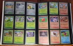 Pokemon SV Series Paldea Obsidian Flames Binder Lot w/Reverse Holos & Rare Cards - Image 4