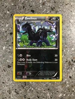 Pokemon TCG Cards Zweilous 77/116 Plasma Freeze Reverse Holo EXC - Image 1