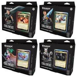 MTG MAGIC THE GATHERING FINAL FANTASY COMMANDER DECK (SET OF 4 BOXES) - ENGLISH - Image 1