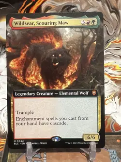 MTG Wildsear, Scouring Maw (Extended Art) [Bloomburrow Commander] NF - Image 1