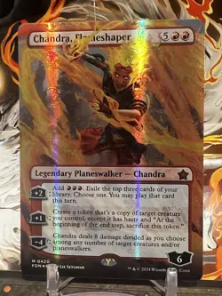MTG | Chandra, Flameshaper (Borderless) (✨Mana Foil✨) [Foundations] - Image 1