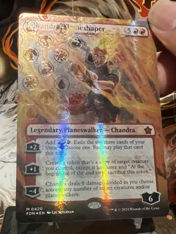 MTG | Chandra, Flameshaper (Borderless) (✨Mana Foil✨) [Foundations] - Image 2