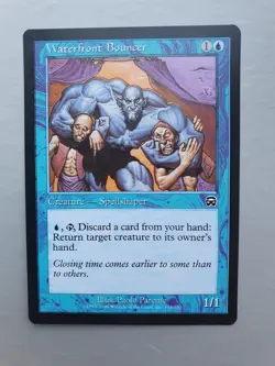 Waterfront Bouncer, MTG Mercadian Masques (1999) Common Blue Creature NM - Image 1