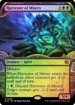 Harvester of Misery Foil Showcase Outlaws of Thunder Junction NM MTG - Image 1