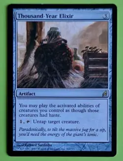 Mtg THOUSAND-YEAR ELIXIR, Lorwyn. Rare Artifact. Commander. - Image 1