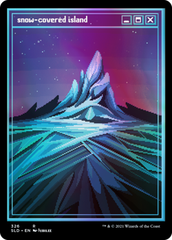 MTG Secret Lair PixelSnowLands.jpg Foil Edition SEALED - Image 4
