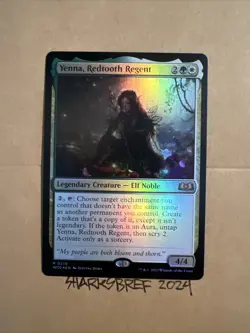 MTG Yenna, Redtooth Regent WOE 0219 R NM FOIL Rare - Image 2
