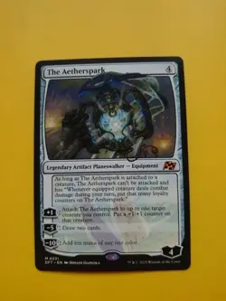 The Aetherspark. Mythic DFT 231 Planeswalker Magic the Gathering Card. - Image 1
