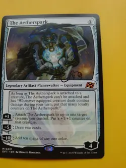 The Aetherspark. Mythic DFT 231 Planeswalker Magic the Gathering Card. - Image 2