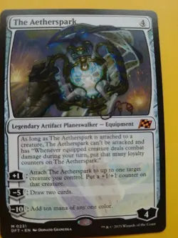 The Aetherspark. Mythic DFT 231 Planeswalker Magic the Gathering Card. - Image 3
