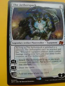 The Aetherspark. Mythic DFT 231 Planeswalker Magic the Gathering Card. - Image 4