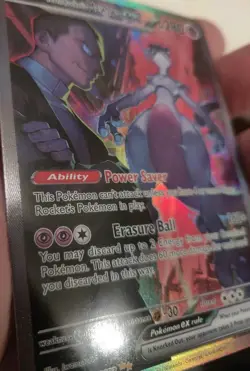 *Custom-made*High Quality,Team Rockets Mewtwo Ex,Textured Holo"Display Card" - Image 4