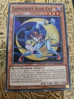 LED4-EN050 Lunalight Blue Cat : Common 1st Edition Mint YuGiOh Card - Image 1